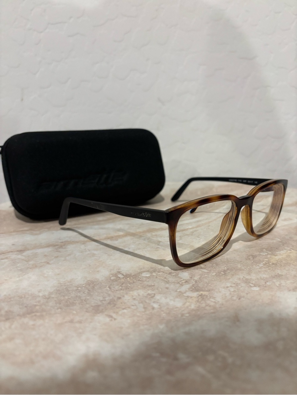 Arnette Hang Five Tortoiseshell Square Eyeglasses